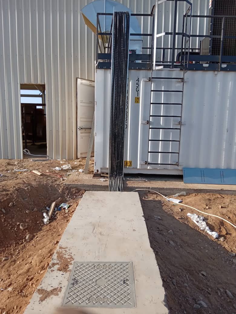 Alrawabi Factory — underground cable trench