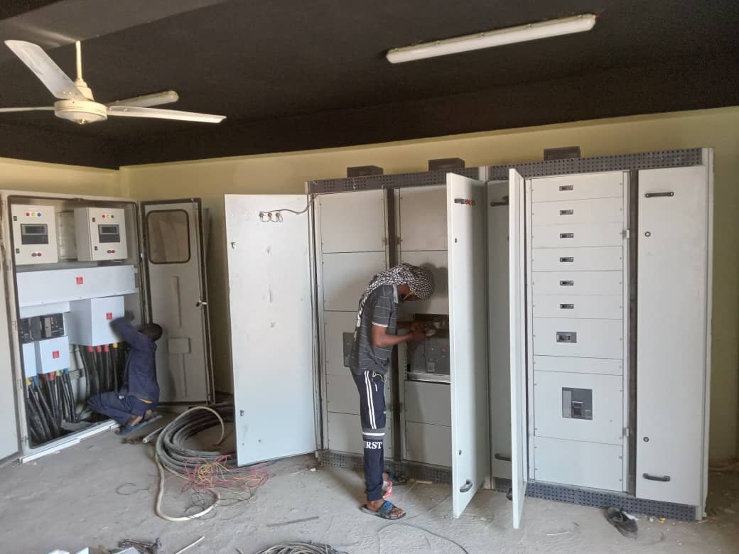 Alrawabi Factory — distribution panel installation